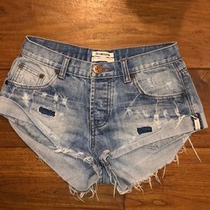 ONE TEASPOON BANDITS SHORTS SIZE 25